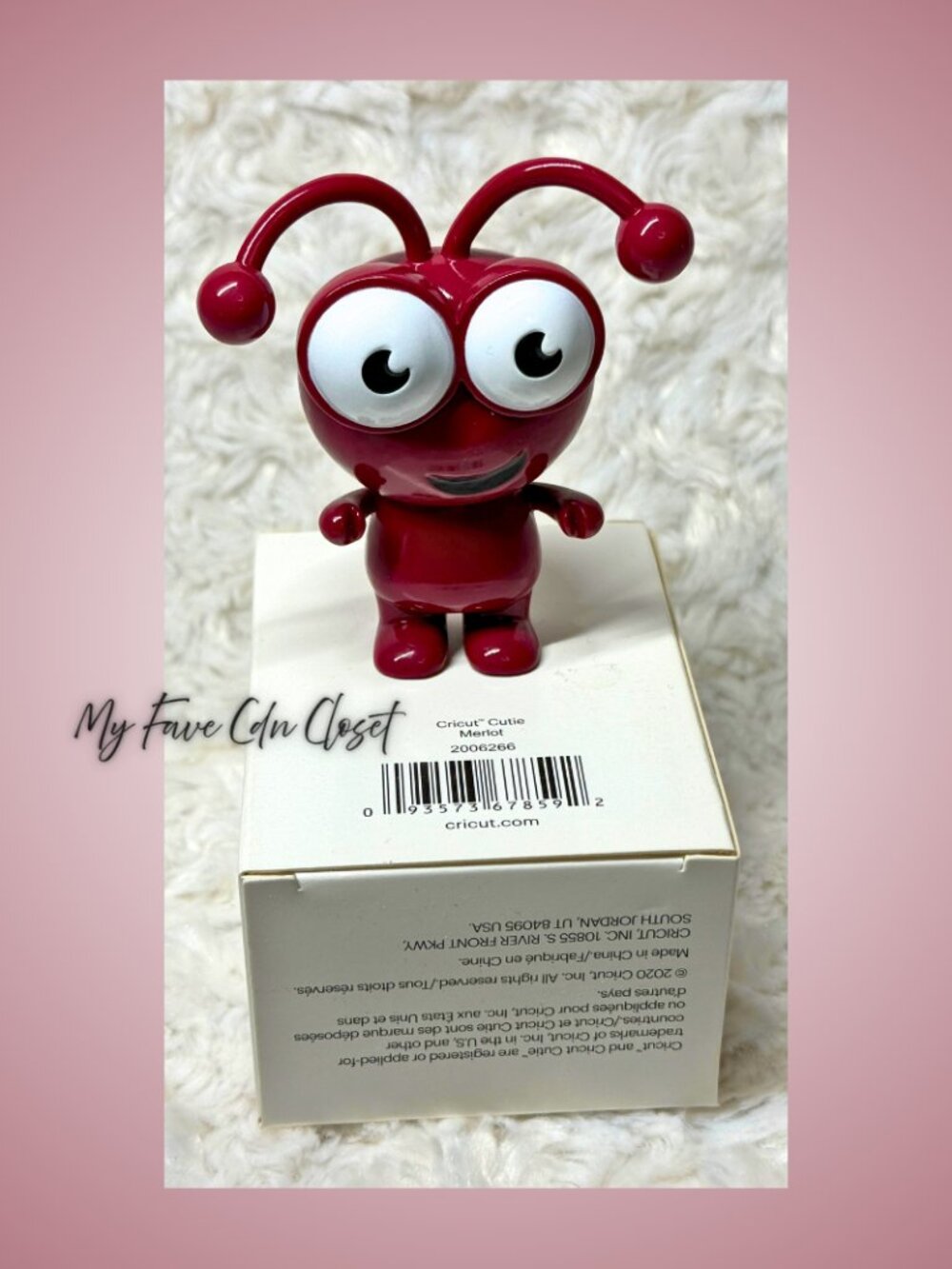 NEW in Box Cricut CUTIE Figurine **MERLOT**